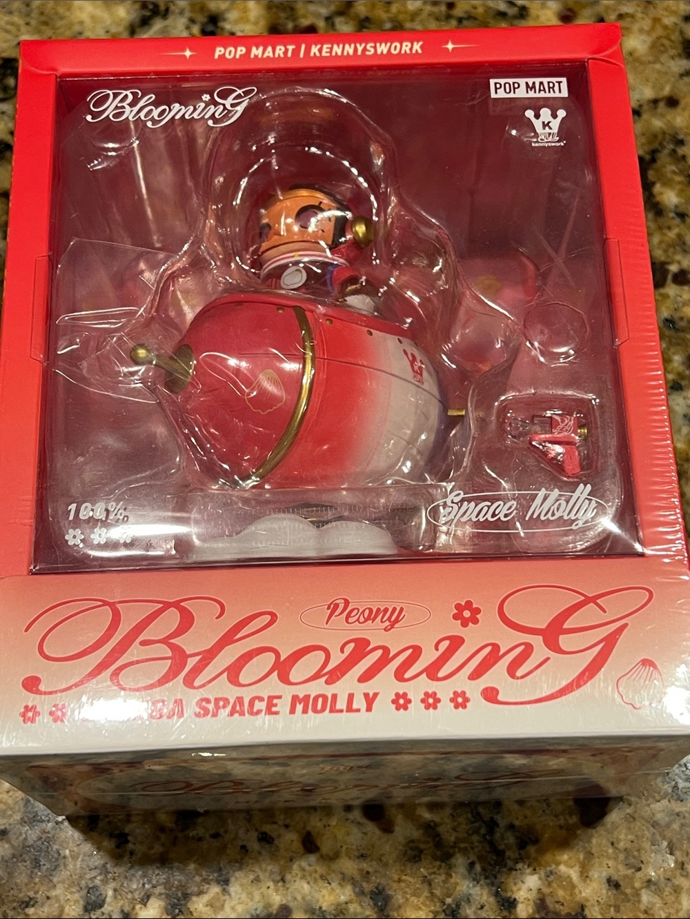 POP MART Space Molly Blooming Peony - NIB